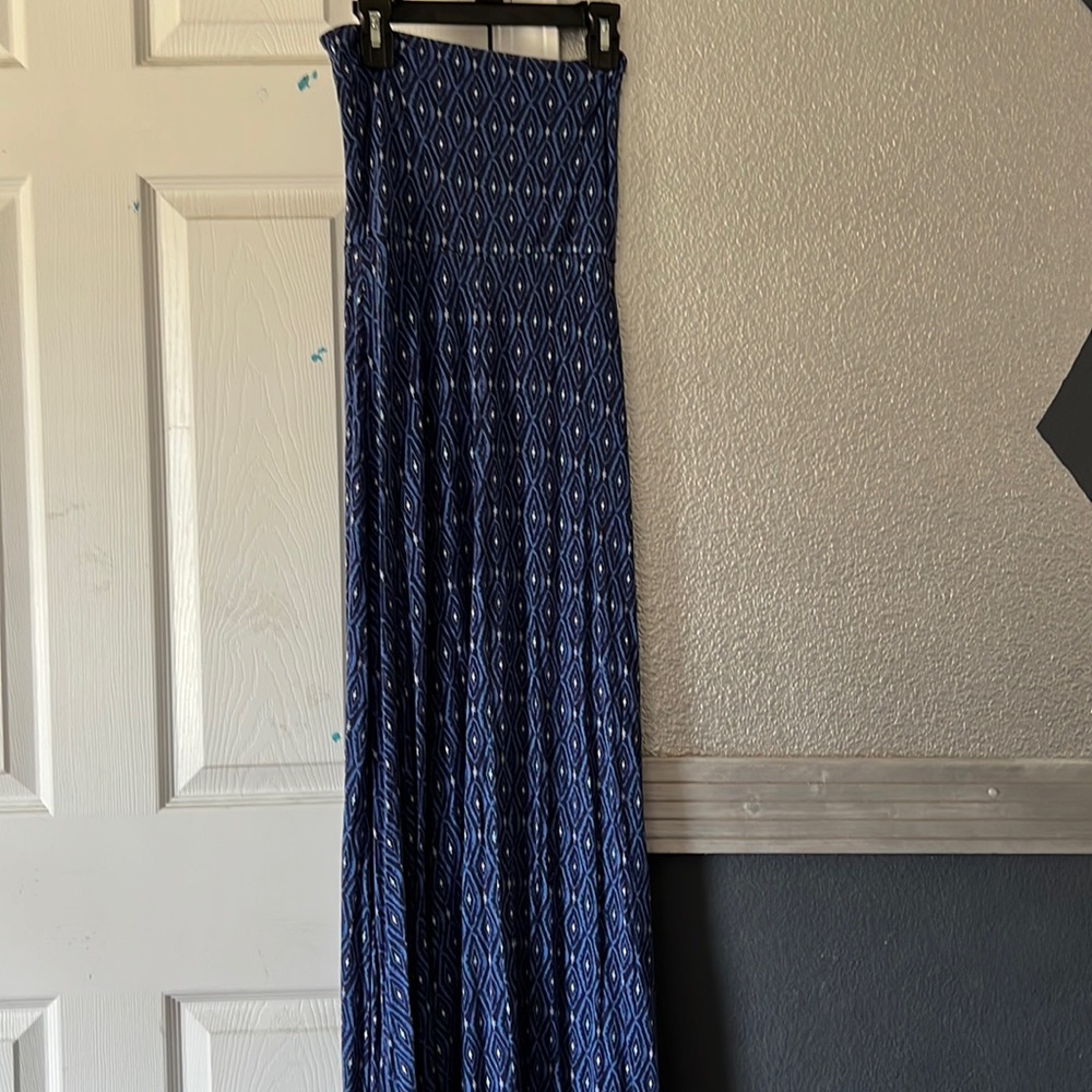 Strapless maxi